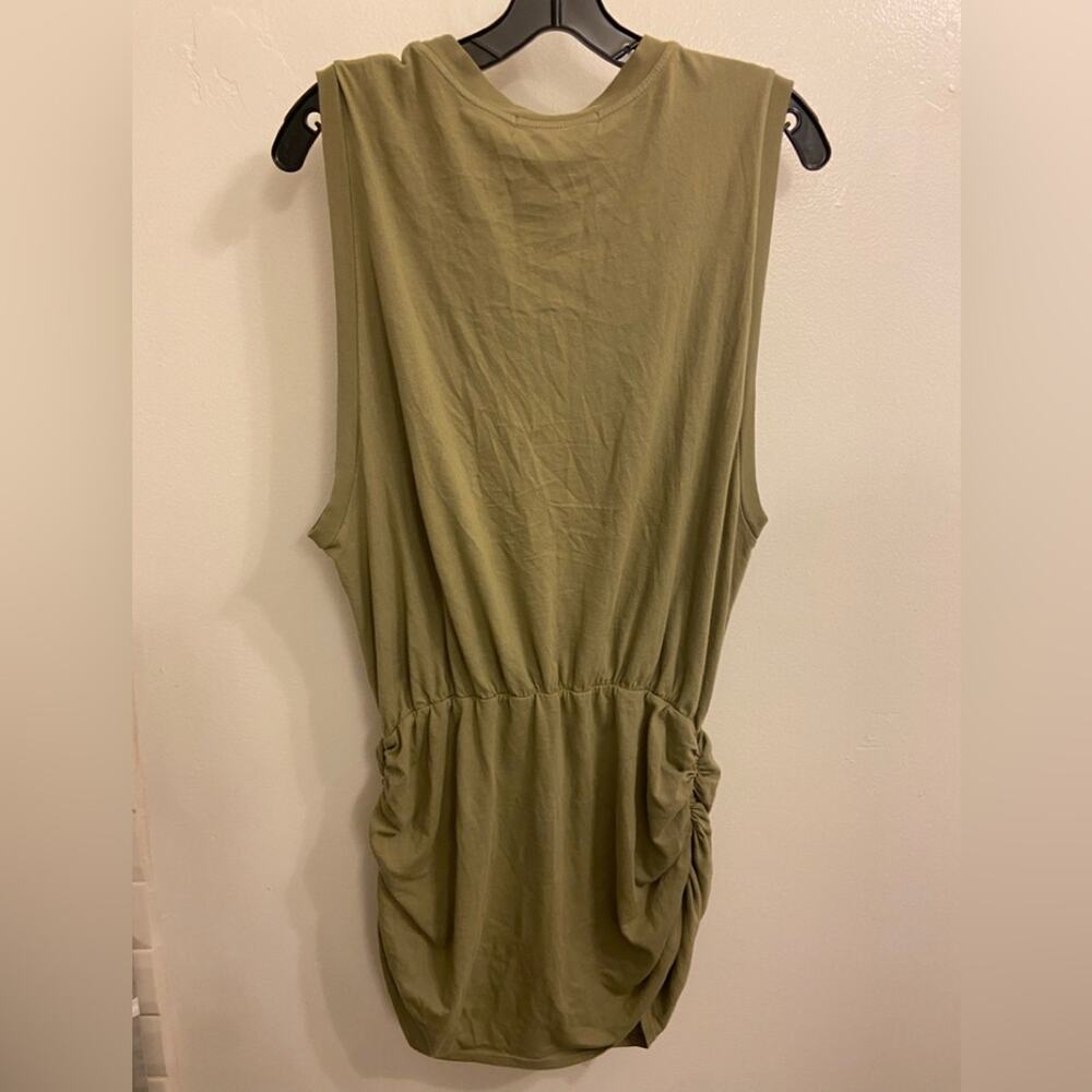 Daydreamer Olive Mini Dress with Brown Corduroy Jacket - Picture 3 of 6